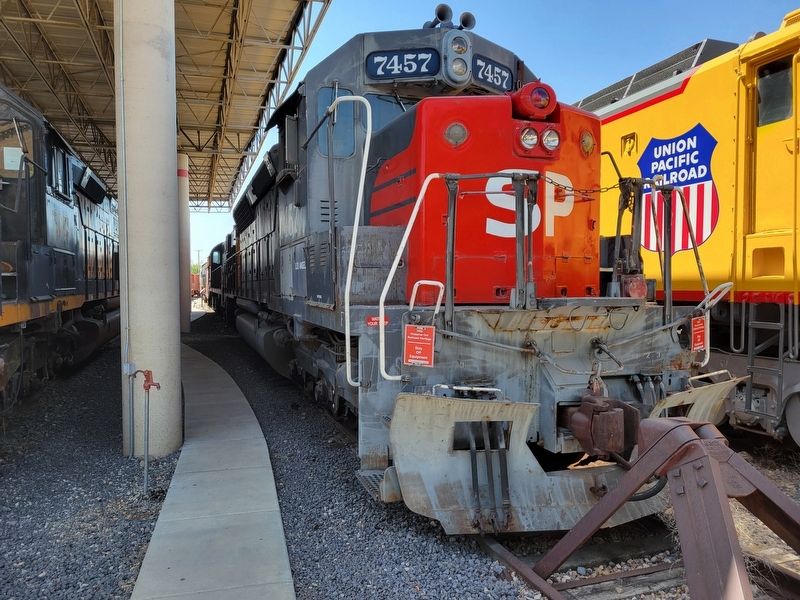 South Pacific Diesel Locomotive SD-45 #7457 Historical Marker