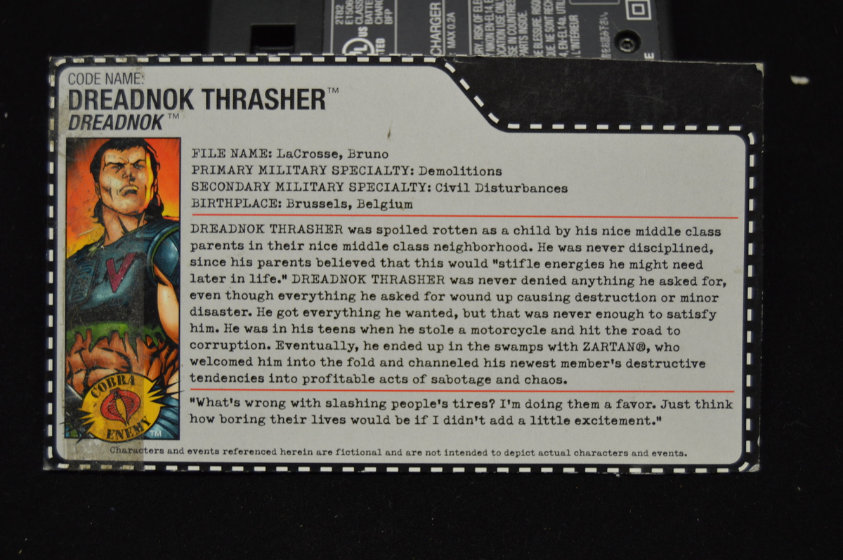 Hot Spot Collectibles and Toys - Dreadnok Thrasher File Card