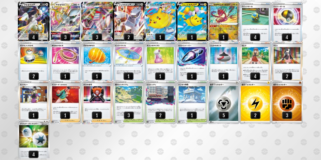 2023年1月9日開催のシティリーグ優勝・上位デッキレシピ【北海道/宮城