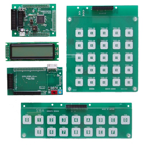 RX130(80ピン)向け RX130タッチキー評価キット , マイコン搭載ボード