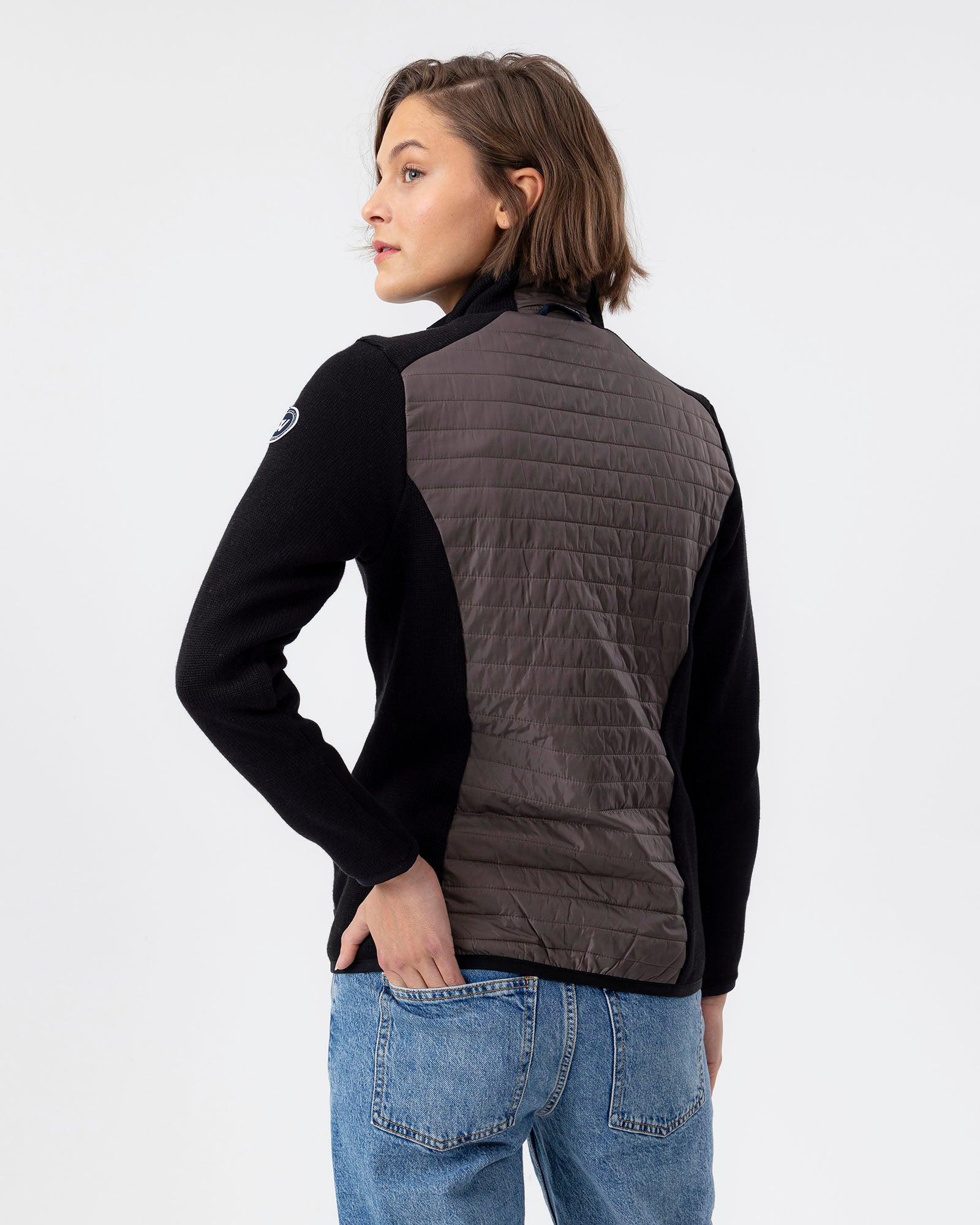 Mimmi Full Zip Windproof Jacket- Black/Mole – Holebrook USA