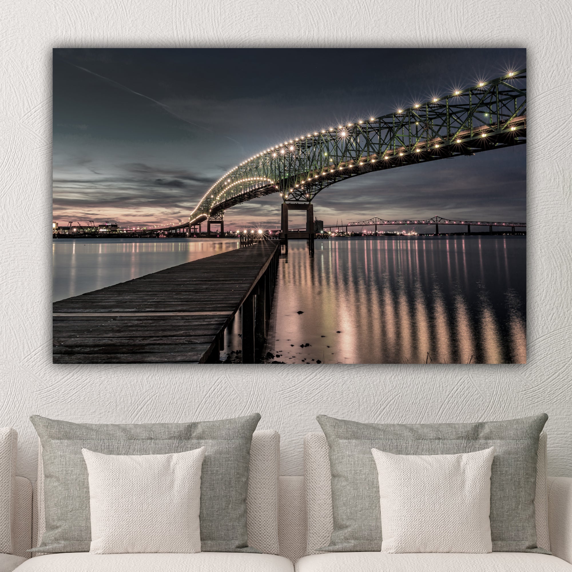Jacksonville Hart Bridge on Canvas | Holy Cow Canvas
