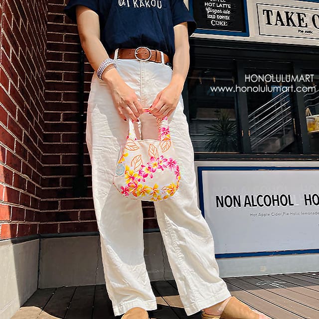 ミニ巾着バック（ハワイアン生地） | ハワイアン雑貨通販ホノルルマート