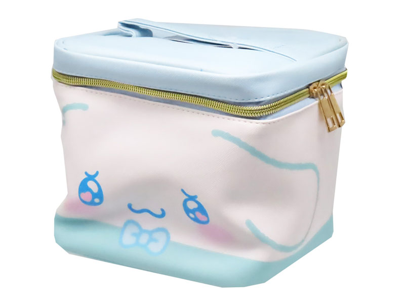 キャラ雑貨 ミラー付きバニティポーチ エモきゅん：シナモロール|【堀