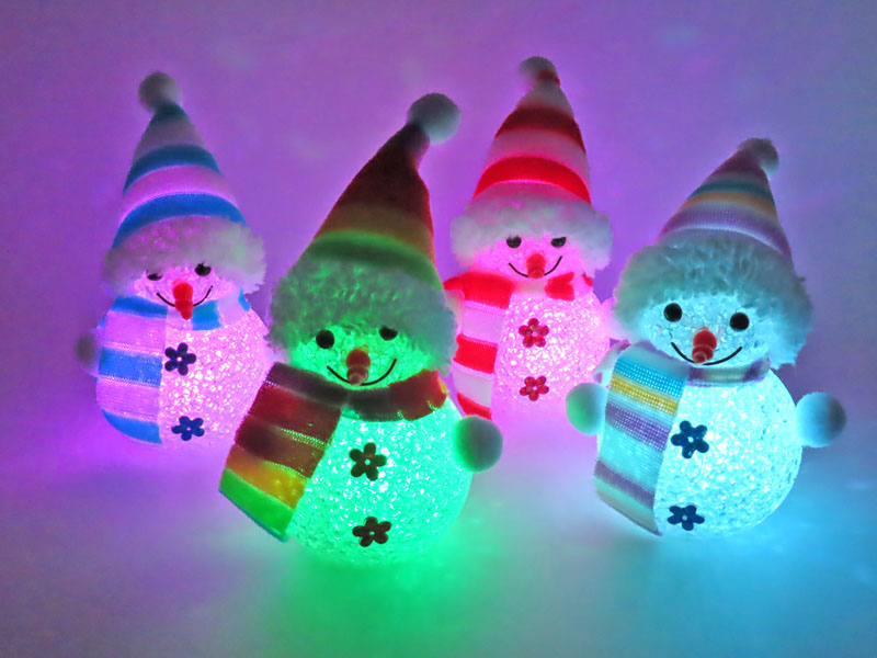クリスマス スノーマンLEDイルミネーション【全4柄/選べません】|【堀
