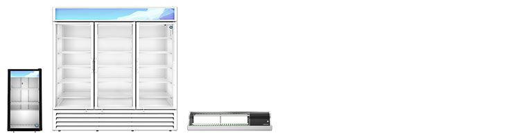 RM-7-HC, Countertop Refrigerator, Single Section Glass Door