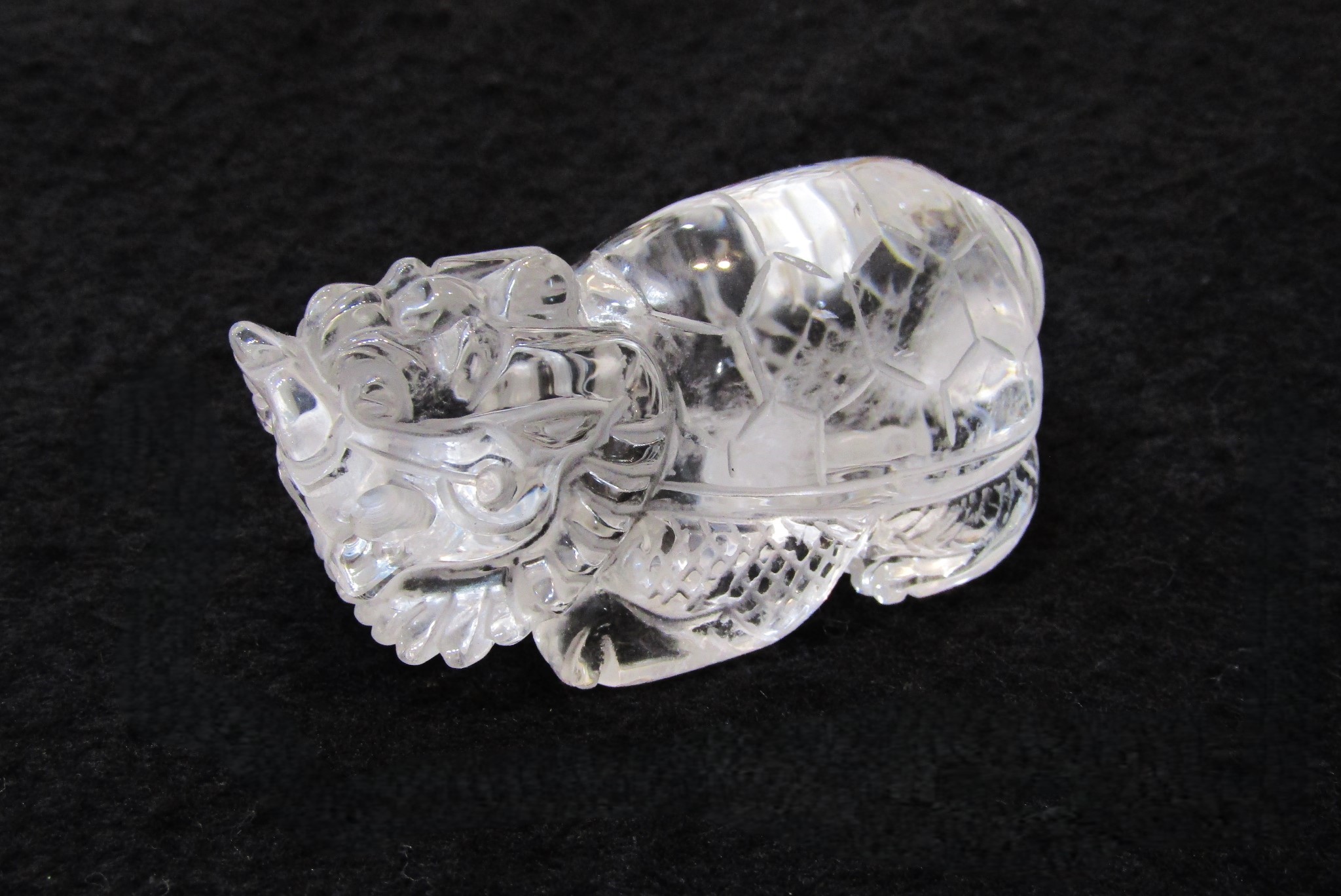 財運を引き寄せる龍亀 天然水晶 龍亀（ロングイ） sa1688 | 天然石