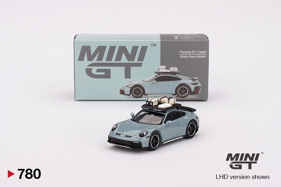 MINI GT 1/64 Porsche 911 Dakar Shade Green Metallic (LHD