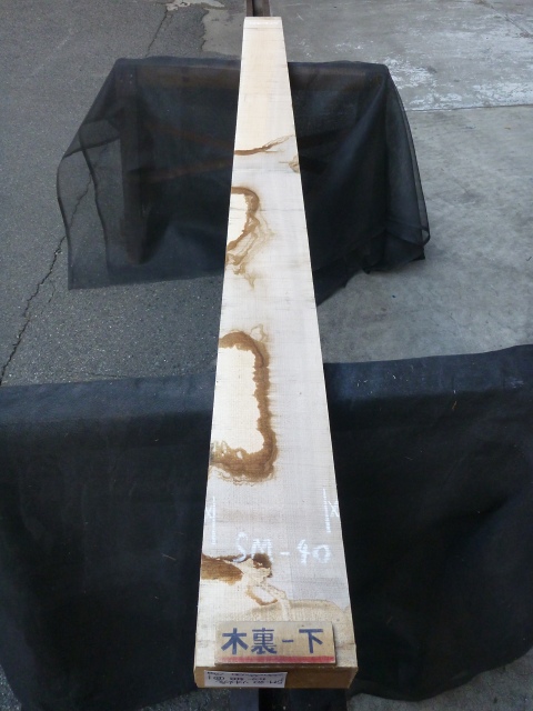 カーリーメープル 虎杢 トラ目 キュー 杖 材木 極トラ目 【公式通販】