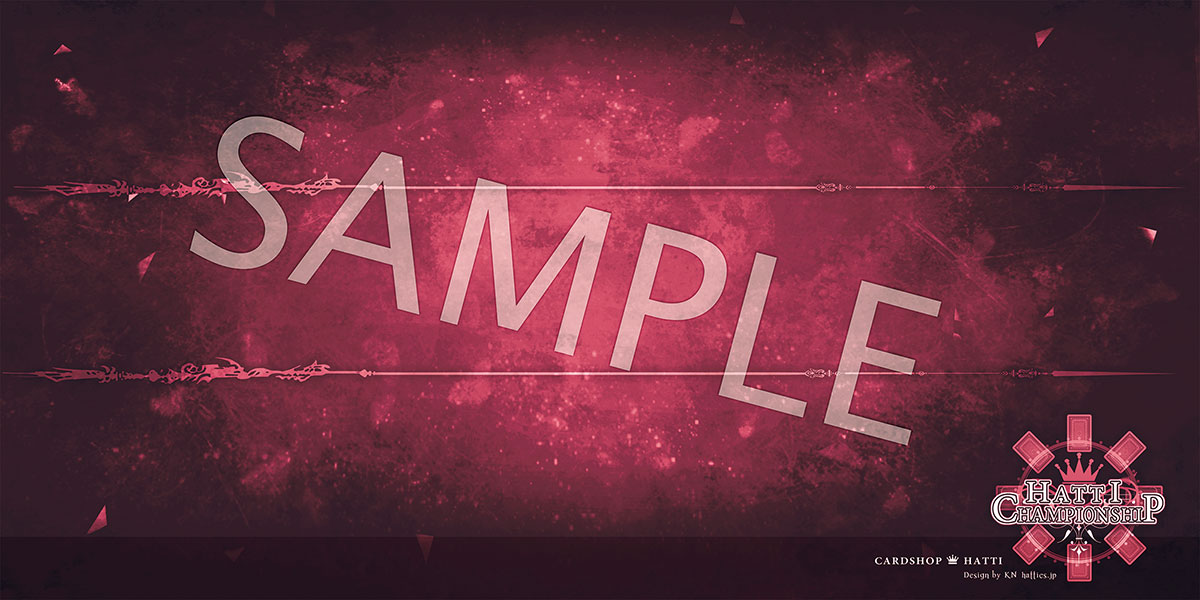 はっちcsオリジナルプレイマット【赤】ダーク - カードショップはっち