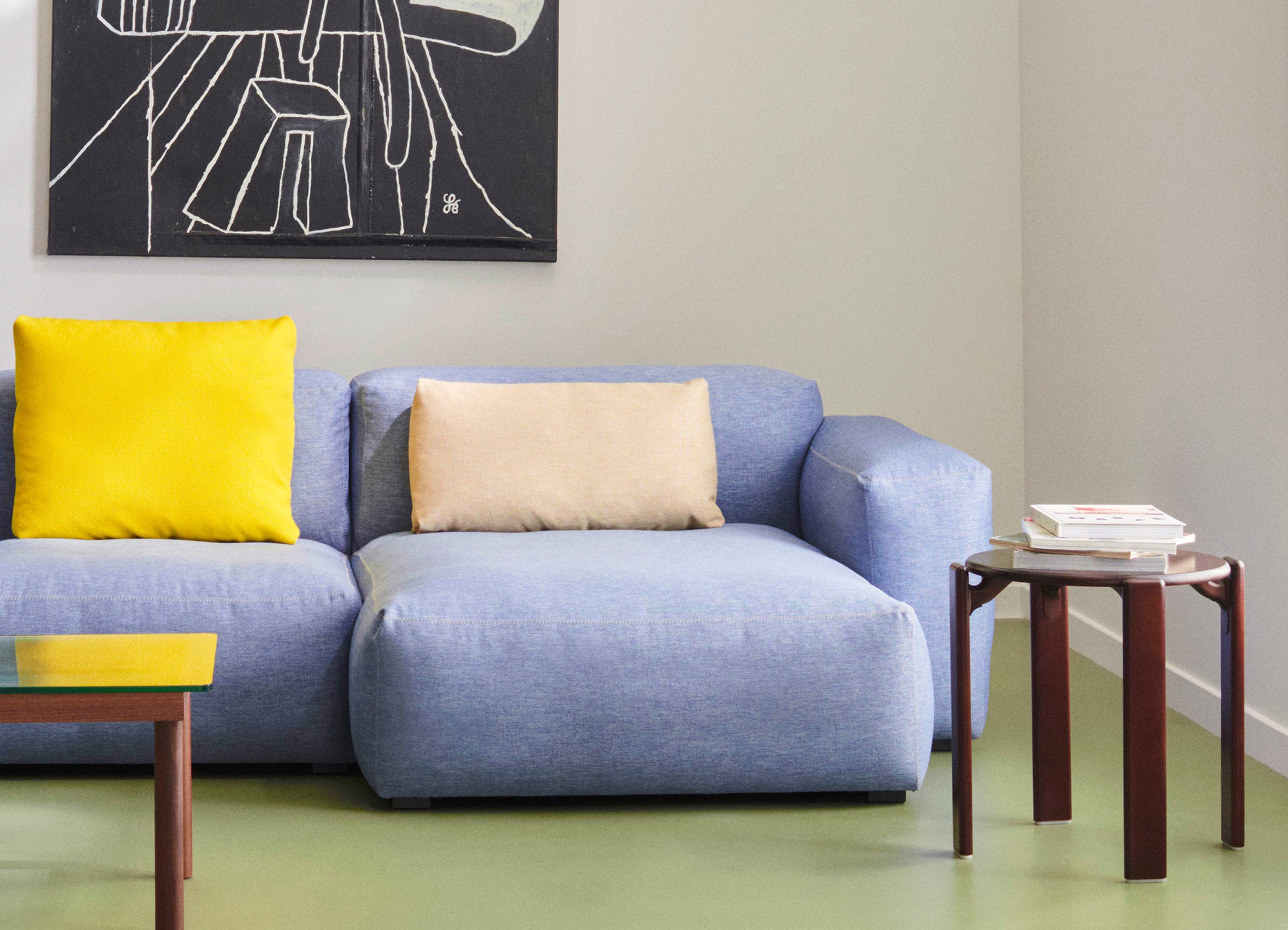 MAGS SOFT COMBINATION 3 LOW ARMREST NARROW LOUNGE S9301/CHAISE