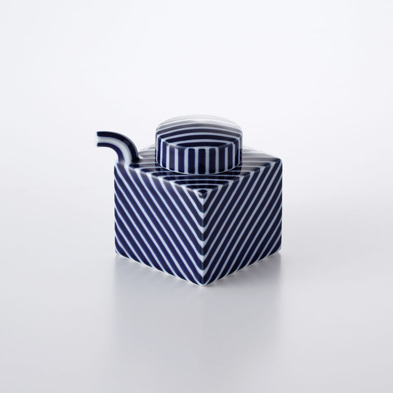 コンディメント しょうゆさし ブルーストライプ | 白山陶器直営