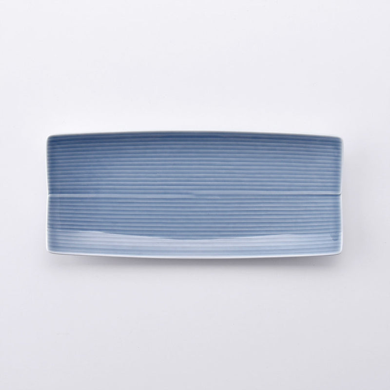 長方皿 長焼皿 ブルー | 白山陶器直営オンラインストア