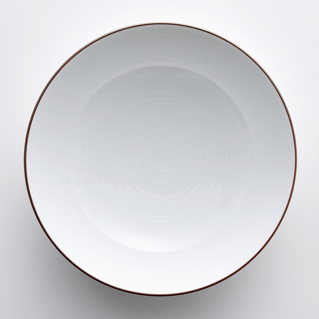 白磁千段 8寸平鉢 | 白山陶器直営オンラインストア