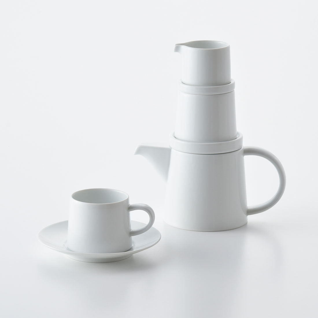 M型シリーズ ポット 白マット | 白山陶器直営オンラインストア