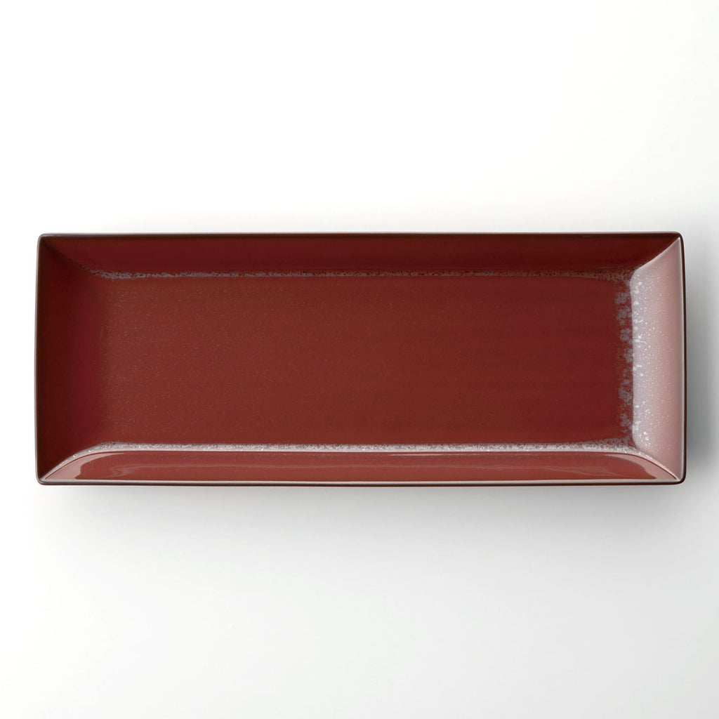 SHIHOU 長角盛付皿 鉄赤 | 白山陶器直営オンラインストア