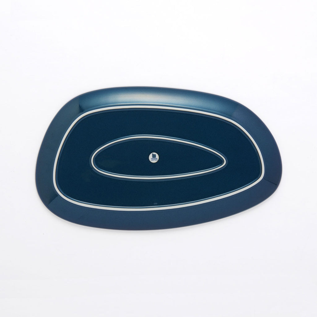 ペトラ ロングプレート(L) ネイビー | 白山陶器直営オンラインストア