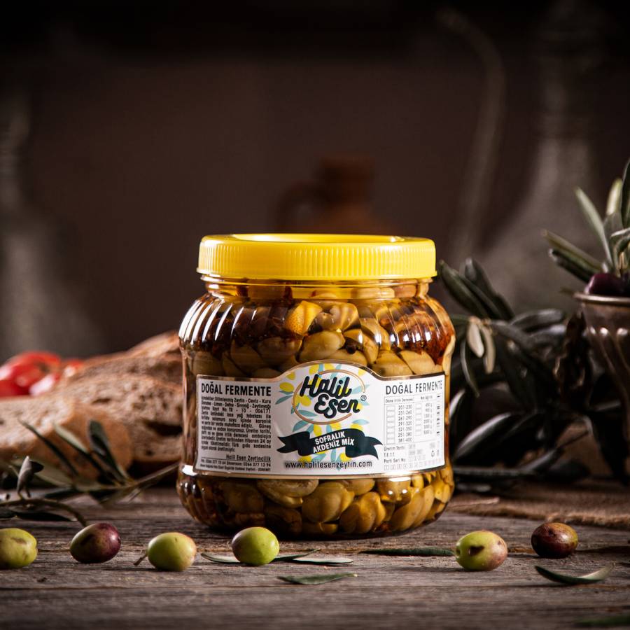 Sofralık Akdeniz Mix Zeytin (1,5 KG)