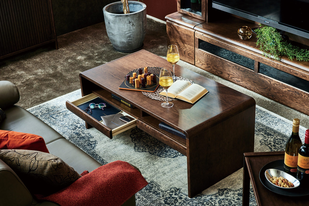 TVボードとしても使えるセンターテーブル T-1100・1100H｜センター