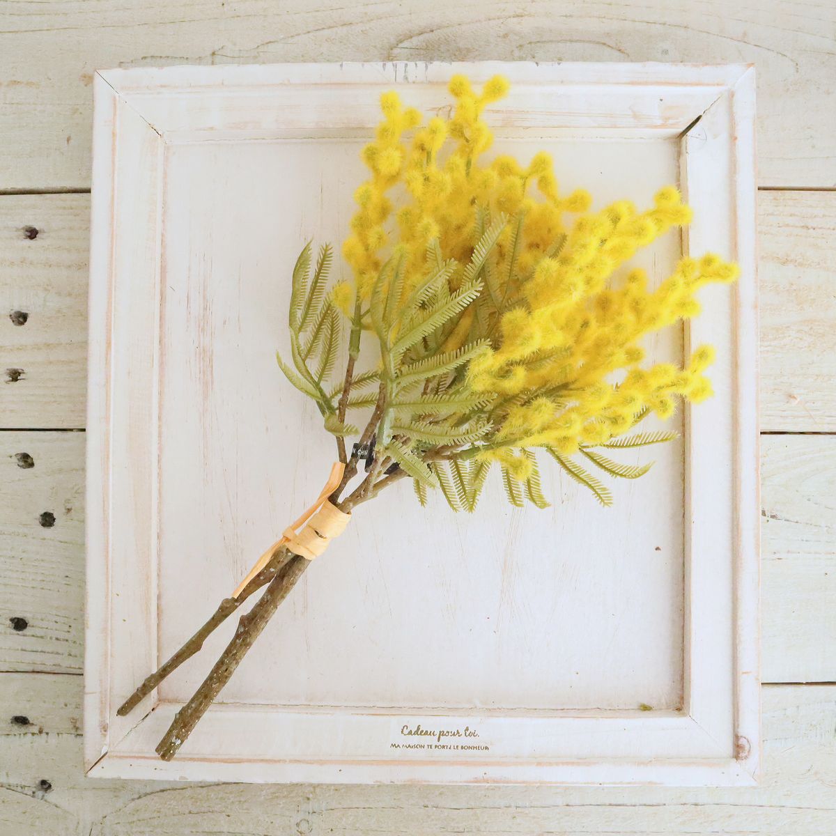 造花】アスカ/ミモザ(1束3本) イエロー/A-34193-10 - 花材通販はなどん