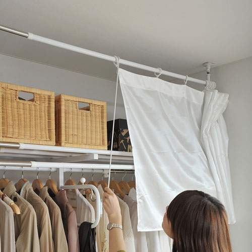 今日から収納名人！機能満載のクローゼット風ハンガーラック