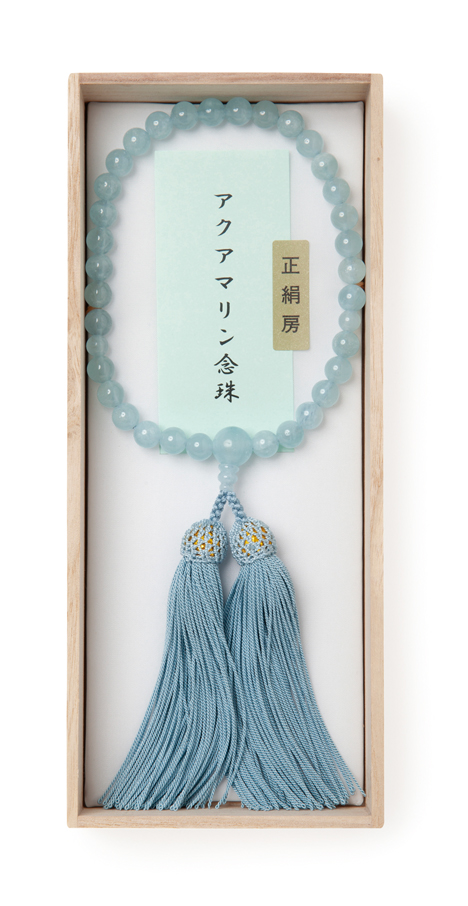 アクアマリン念珠｜大和國 総本山 長谷寺 オンラインショッピング