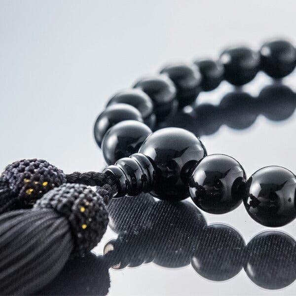 数珠 たまのお ブラックオニキス12mm 黒 | お仏壇のはせがわ公式通販