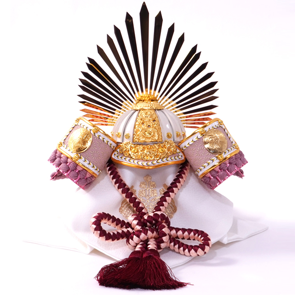 人形の平安大新 / 五月人形 豊臣秀吉公 兜 収納飾り コンパクト 兜飾り