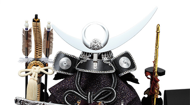 人形の平安大新 / 五月人形 上杉謙信 兜 ケース飾り コンパクト