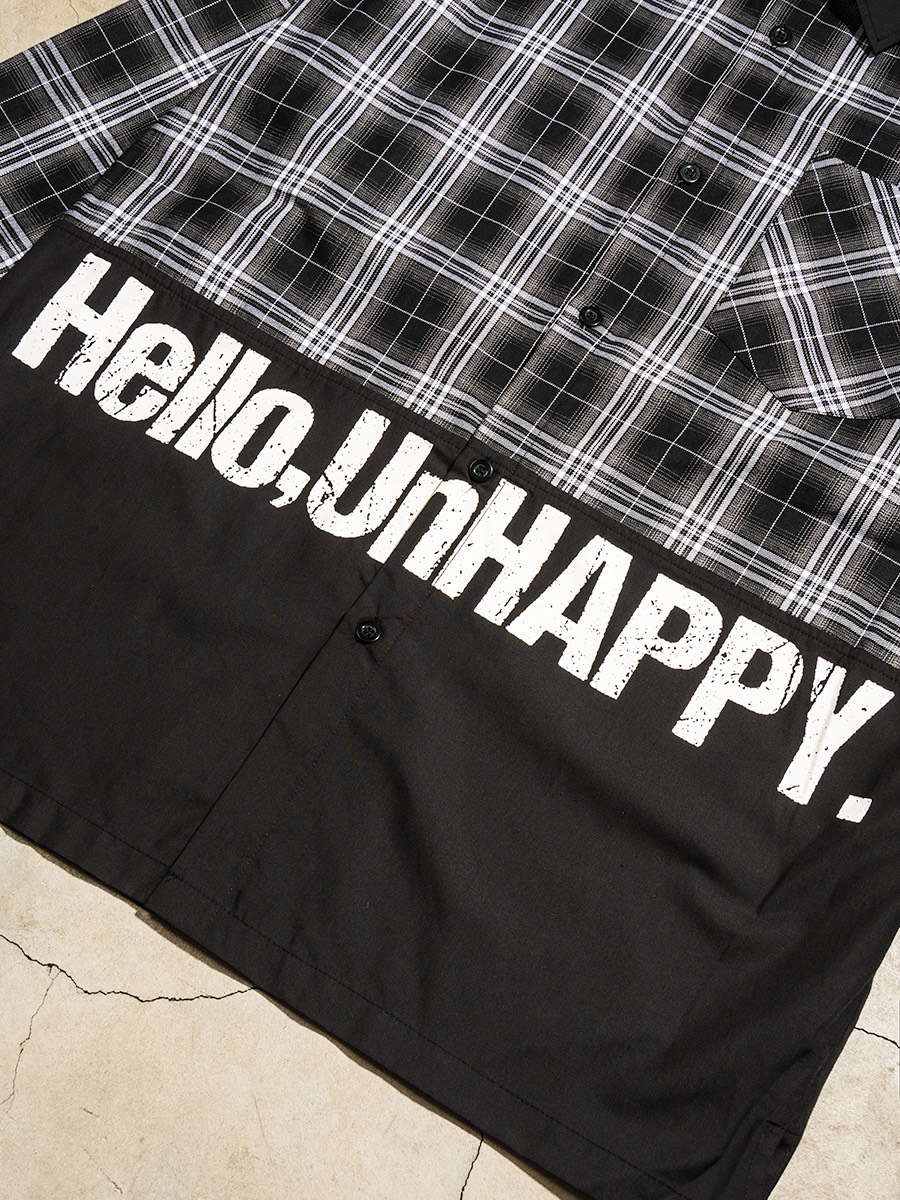 Hello,UnHAPPY.チェックシャツ
