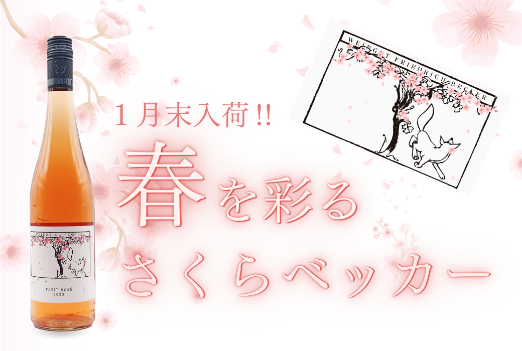今年も入荷！】春を呼ぶロゼワイン「さくらベッカー2024」のご案内