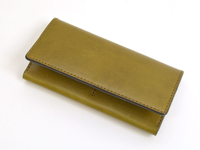お札とカード入れ専用のフラップロングウォレット / 革鞄のHERZ(ヘルツ