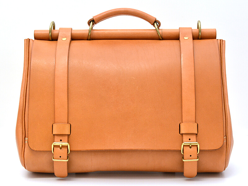 ビジネスやカジュアルにもおすすめの棒屋根かぶせ3wayバッグ / 革鞄の