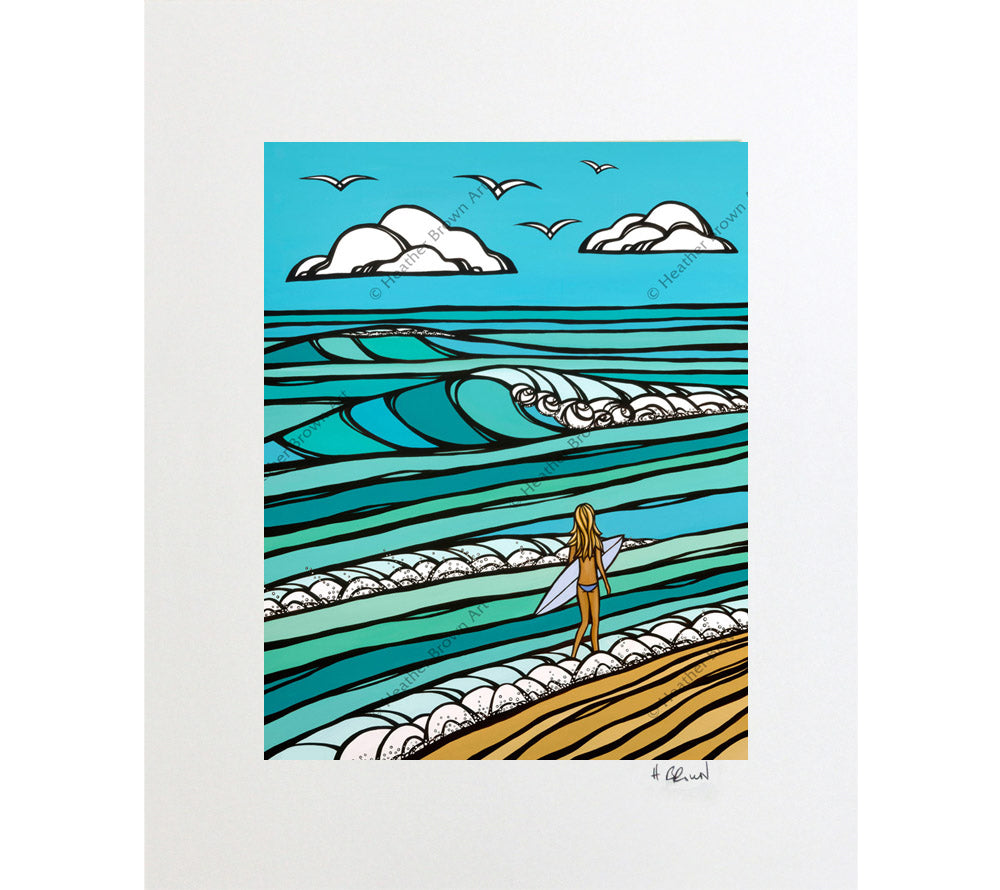 Hawaii Surf Art by Heather Brown | Original Art and Prints