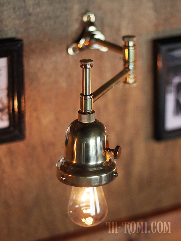 USAヴィンテージインダストリアルスウィングアームブラケットライト