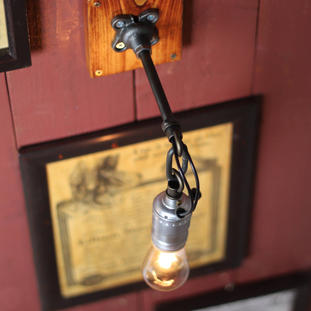 インダストリアルブラケットライトチェーンリング付｜シーリングライト