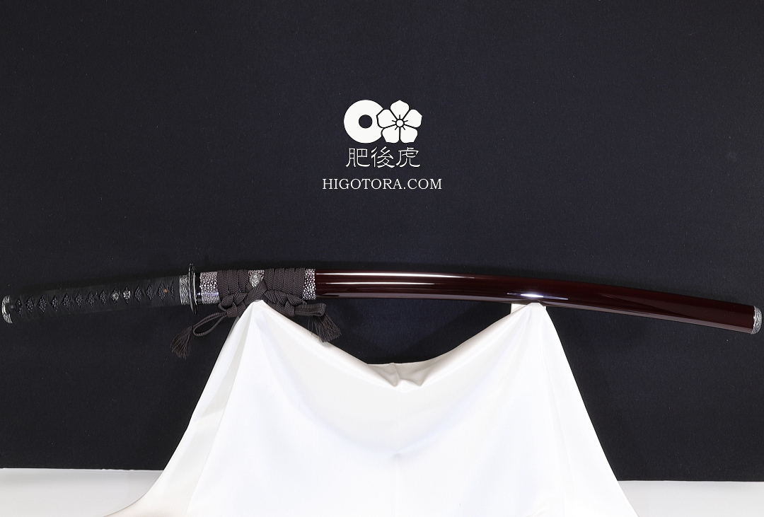 鮫皮研ぎ出し栗朱ウルミ鞘の肥後拵 #KSW｜肥後虎ブログ｜肥後虎-HIGOTORA
