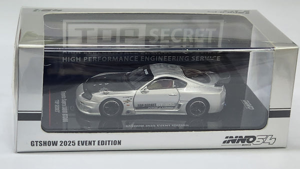 1:64 inno64 Toyota Supra A80 GT300 Top Secret Silver China GT Show