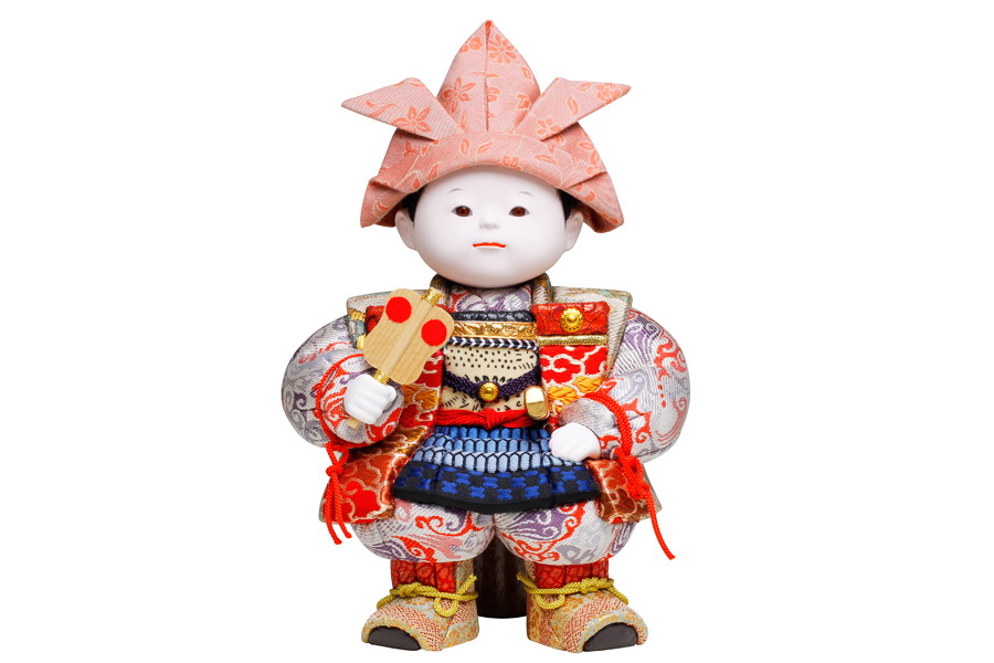 コンパクトな五月人形のひととえ｜雅｜童大将人形単品