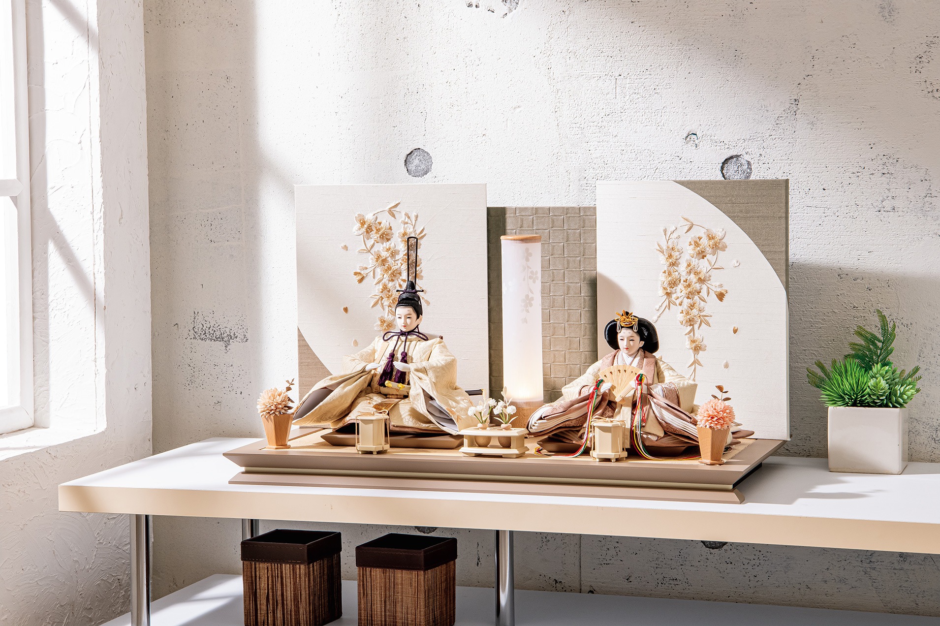 雛人形 五人ケース飾り【P80306】インターネット店だけ☆限定販売