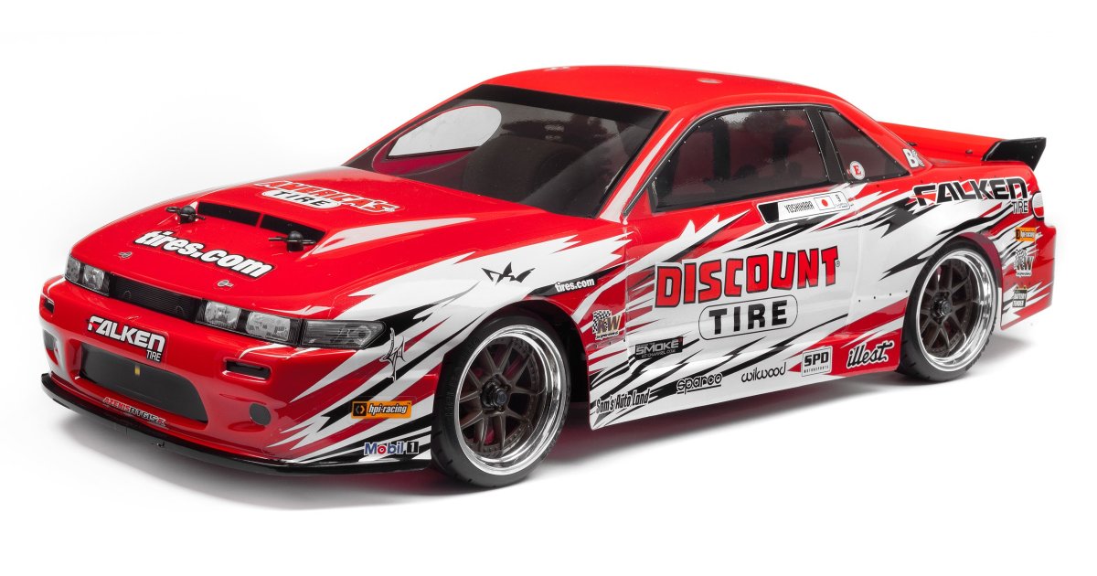 112587 NITRO 3 DRIFT RTR WITH DISCOUNT TIRE/NISSAN S-13 BODY