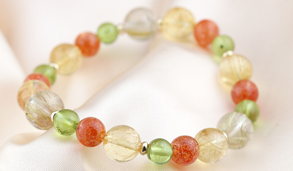 ☆]完全限定品ブレス【太陽の季節Ver.8】（ルチルクォーツAAA