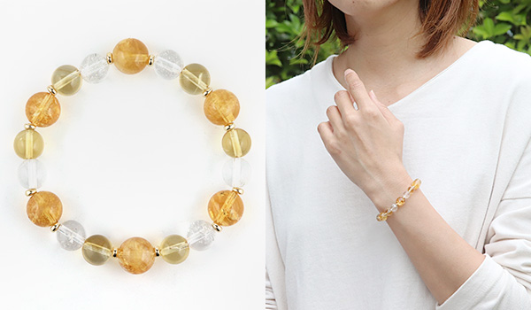 ☆]完全限定品ブレス【聖なる陽光Ver.2】（ヒマラヤ産シトリン