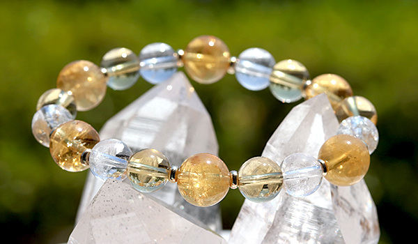 ☆]完全限定品ブレス【聖なる陽光Ver.2】（ヒマラヤ産シトリン