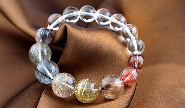 プレミアムデザインブレス【初日の光芒】（プラチナクォーツAAA