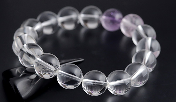 初売りSALE】SpiralForceブレス（アメジストエレスチャルクォーツAAA