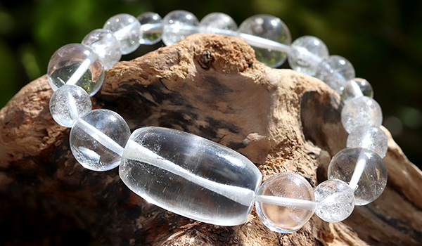 デザインブレス（ガネーシュヒマール産水晶天珠・クールマナリ産水晶