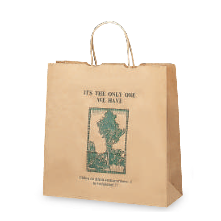 紙袋 花柄 ミント 手提げ 日本製｜紙袋の専門店