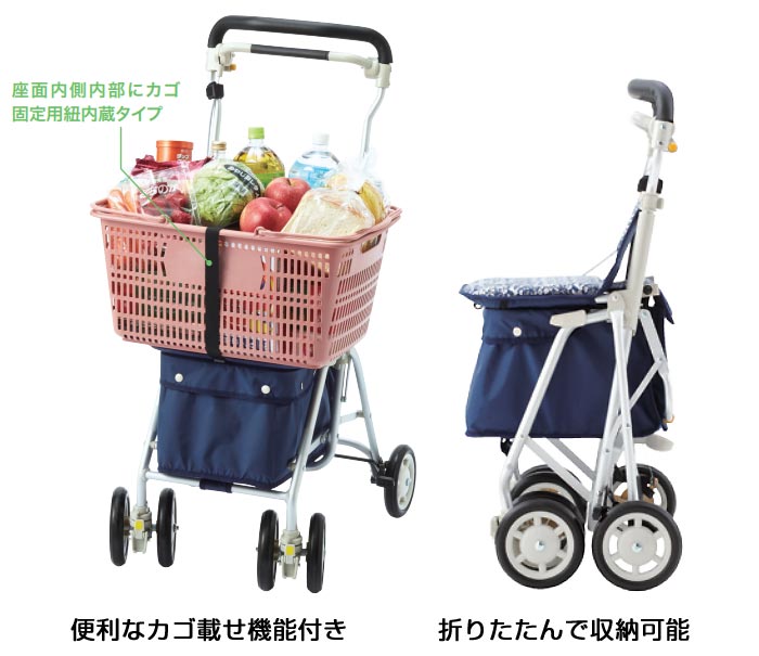 ウィズワン】ヘルスバッグ ライトミニM | 手押し車 通販の【シルバー