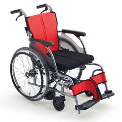 MiKi/ミキ】 自走式自動ブレーキ付車椅子軽量車椅子 CRT-1LoB｜車いす